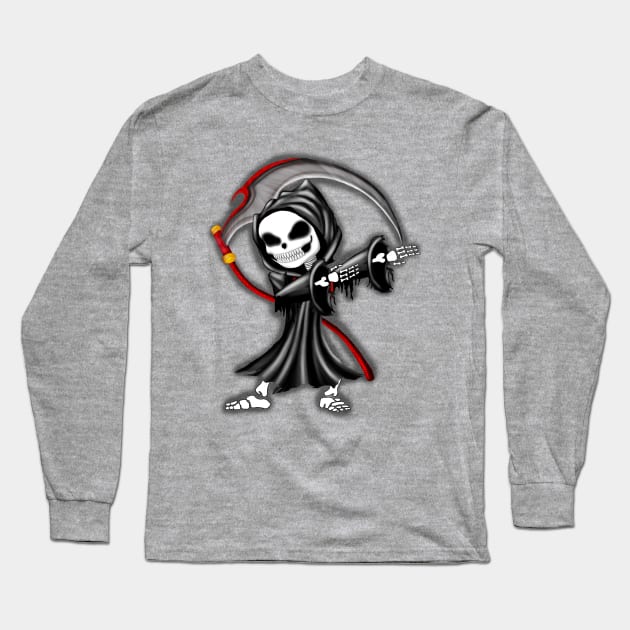 Dabbing Reaper Long Sleeve T-Shirt by Digitanim8tor